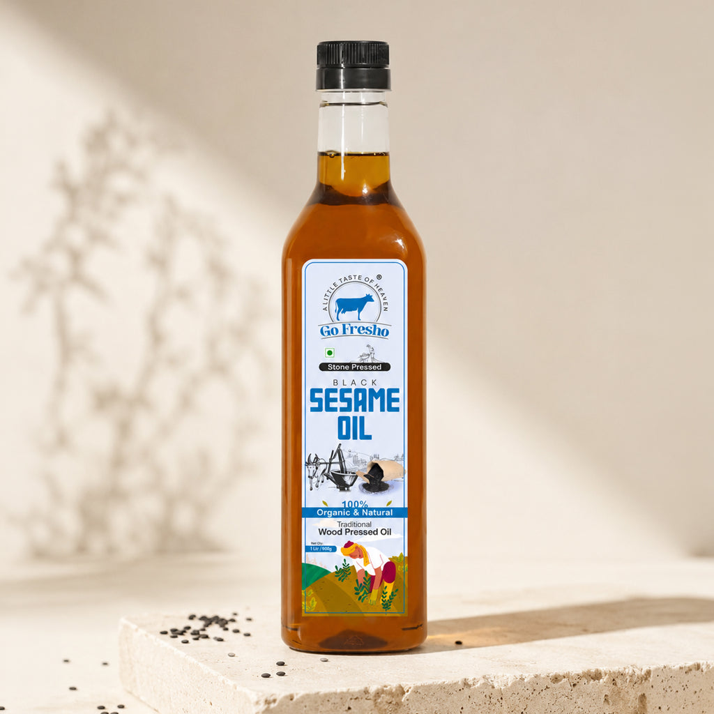 Go Fresho Wood Pressed Black Sesame Oil
