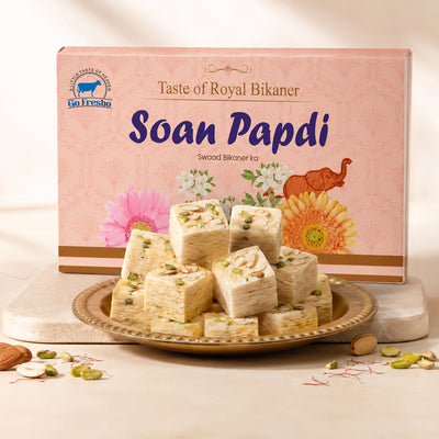 Go Fresho Crispy Soan Papdi – Traditional Indian Sweet