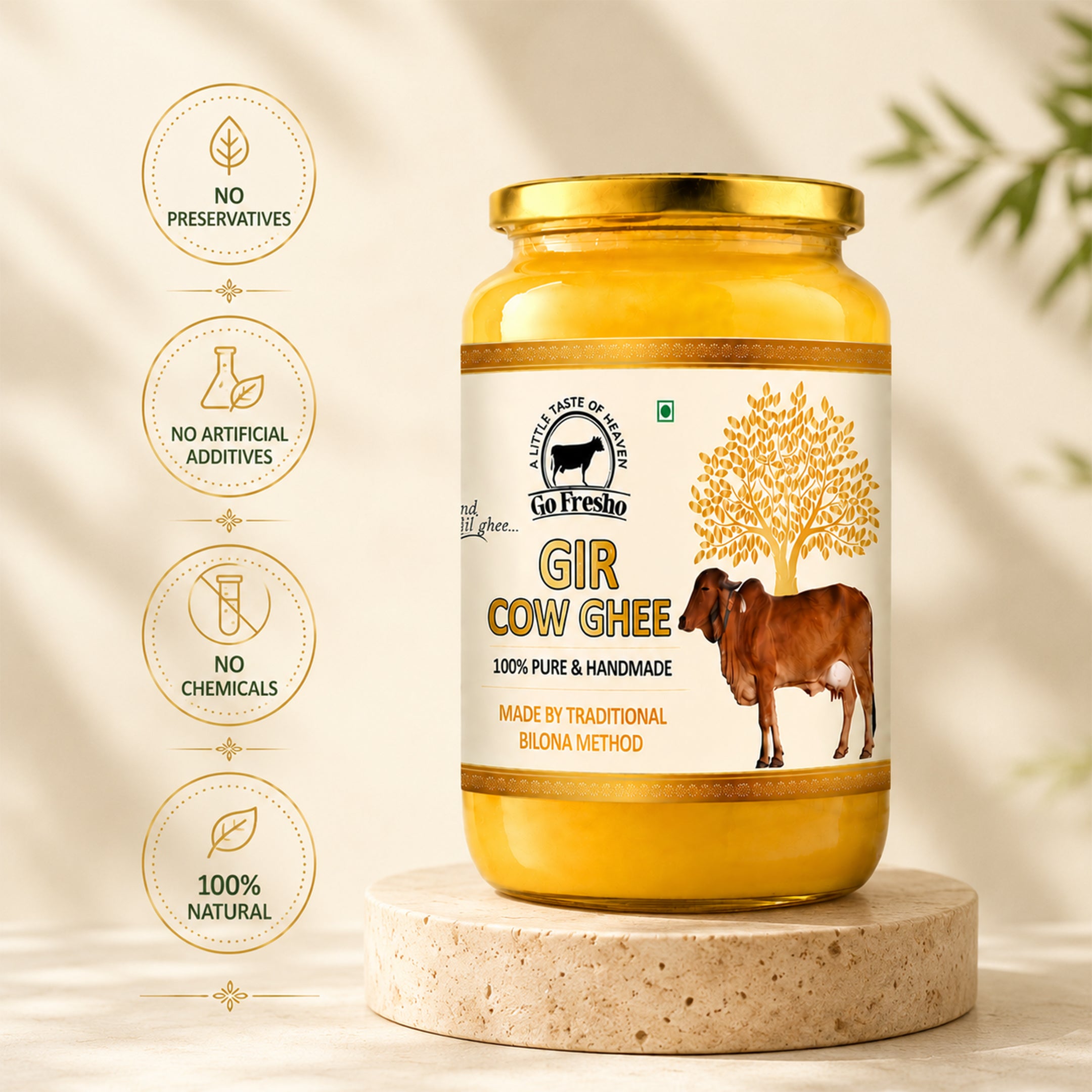Go Fresho Gir Cow A2 Ghee