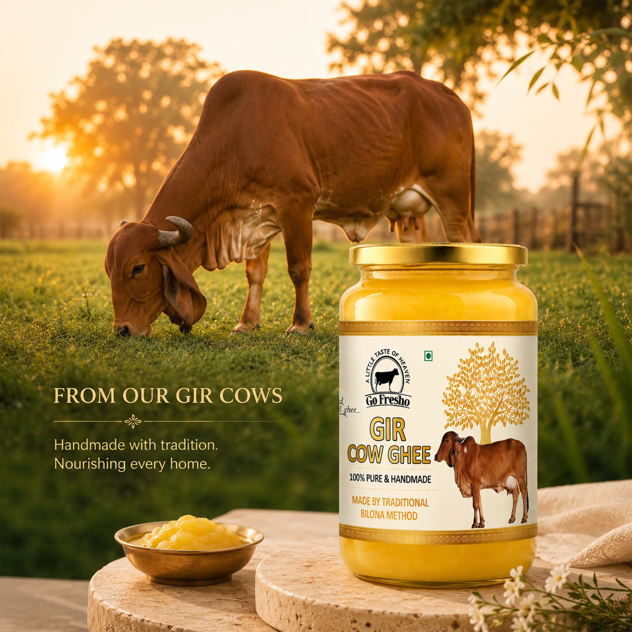 Go Fresho Gir Cow A2 Ghee