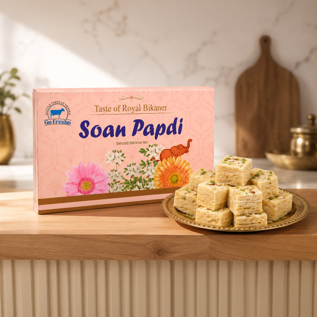 Go Fresho Crispy Soan Papdi – Traditional Indian Sweet