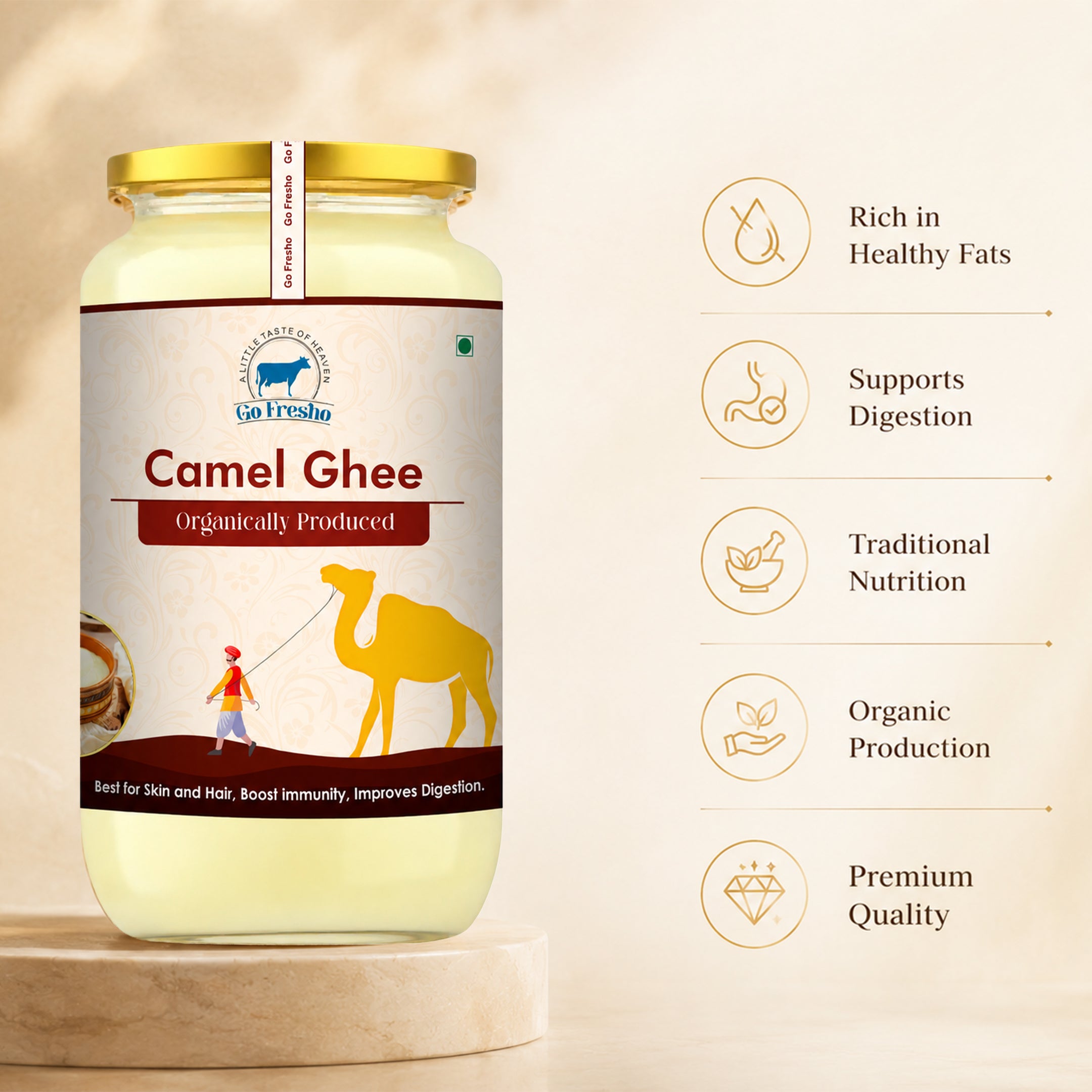 Go Fresho Pure Camel Ghee