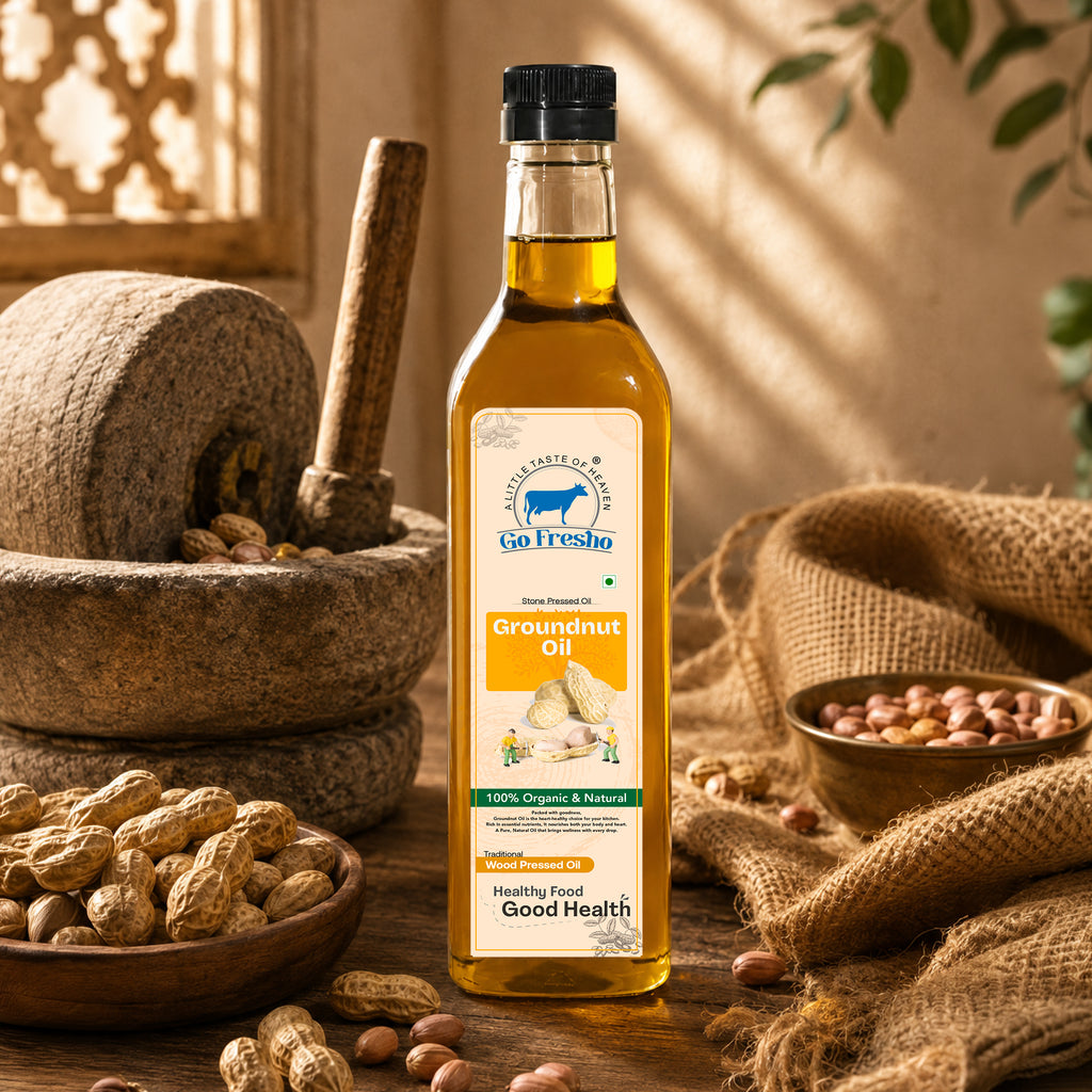 Go Fresho Wood Pressed Groundnut Oil