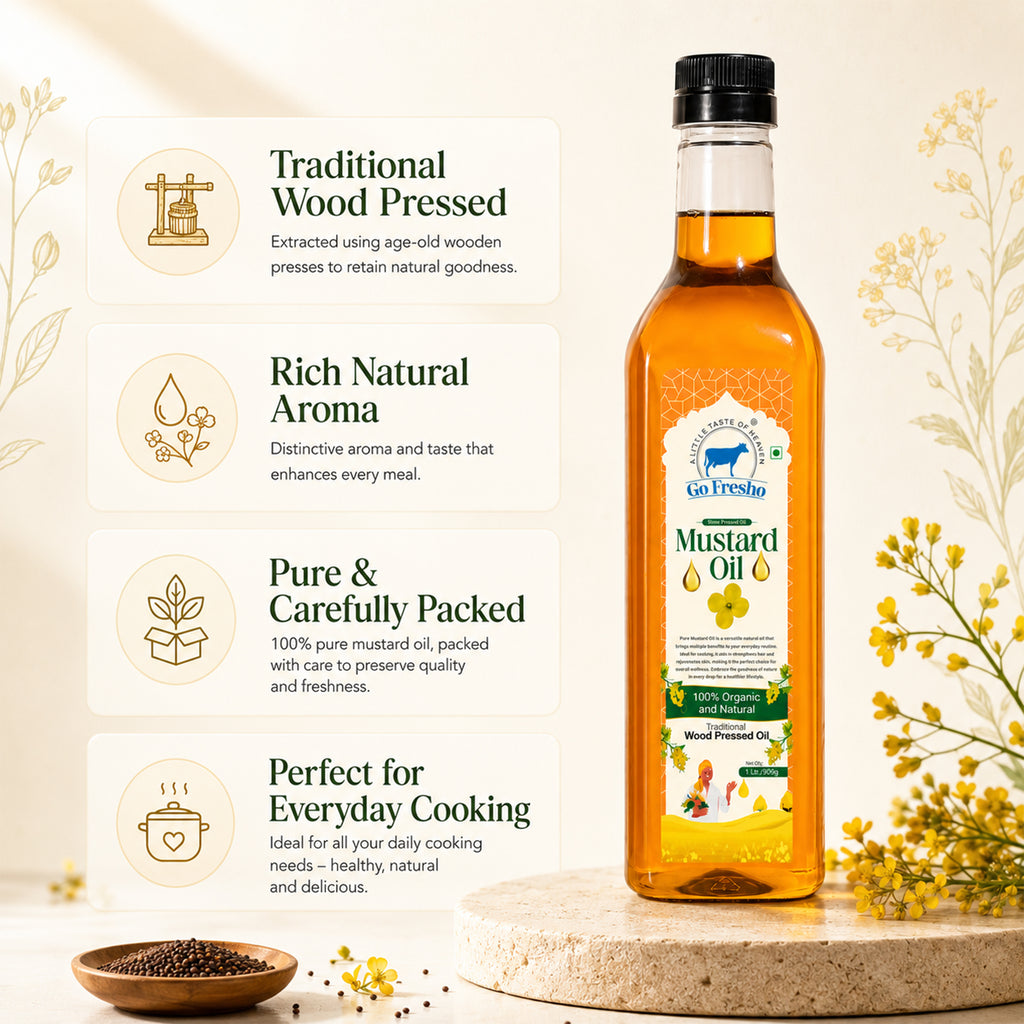 Go Fresho Wood Pressed Mustard Oil