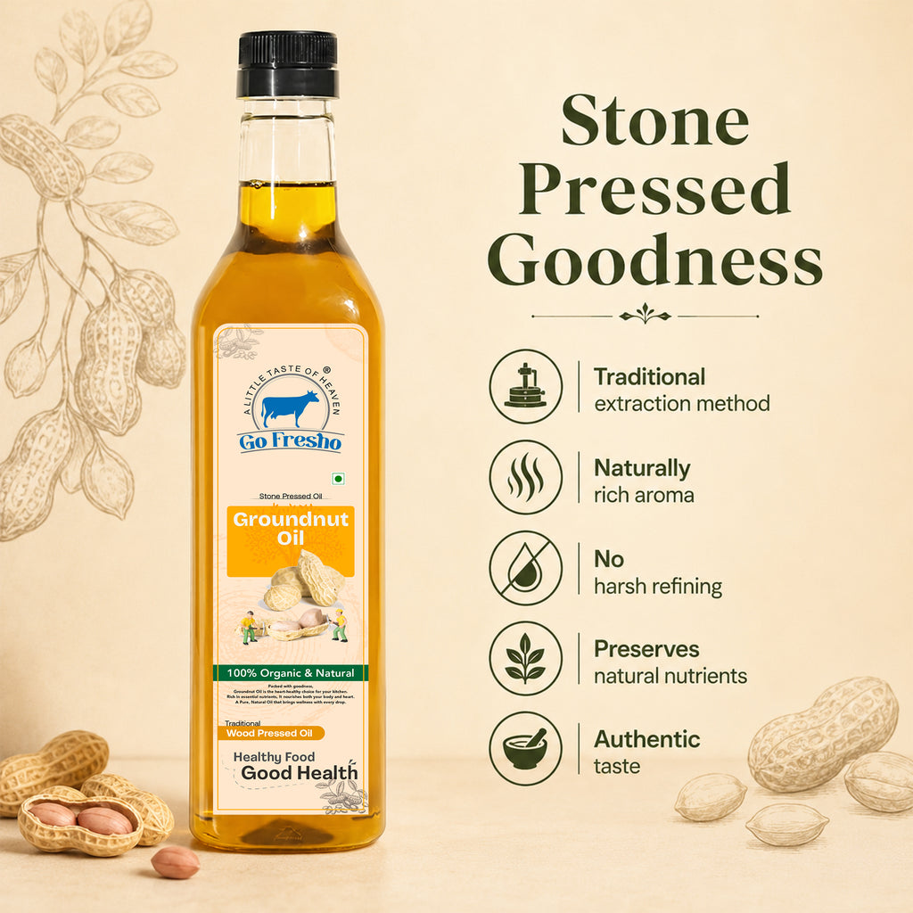 Go Fresho Wood Pressed Groundnut Oil