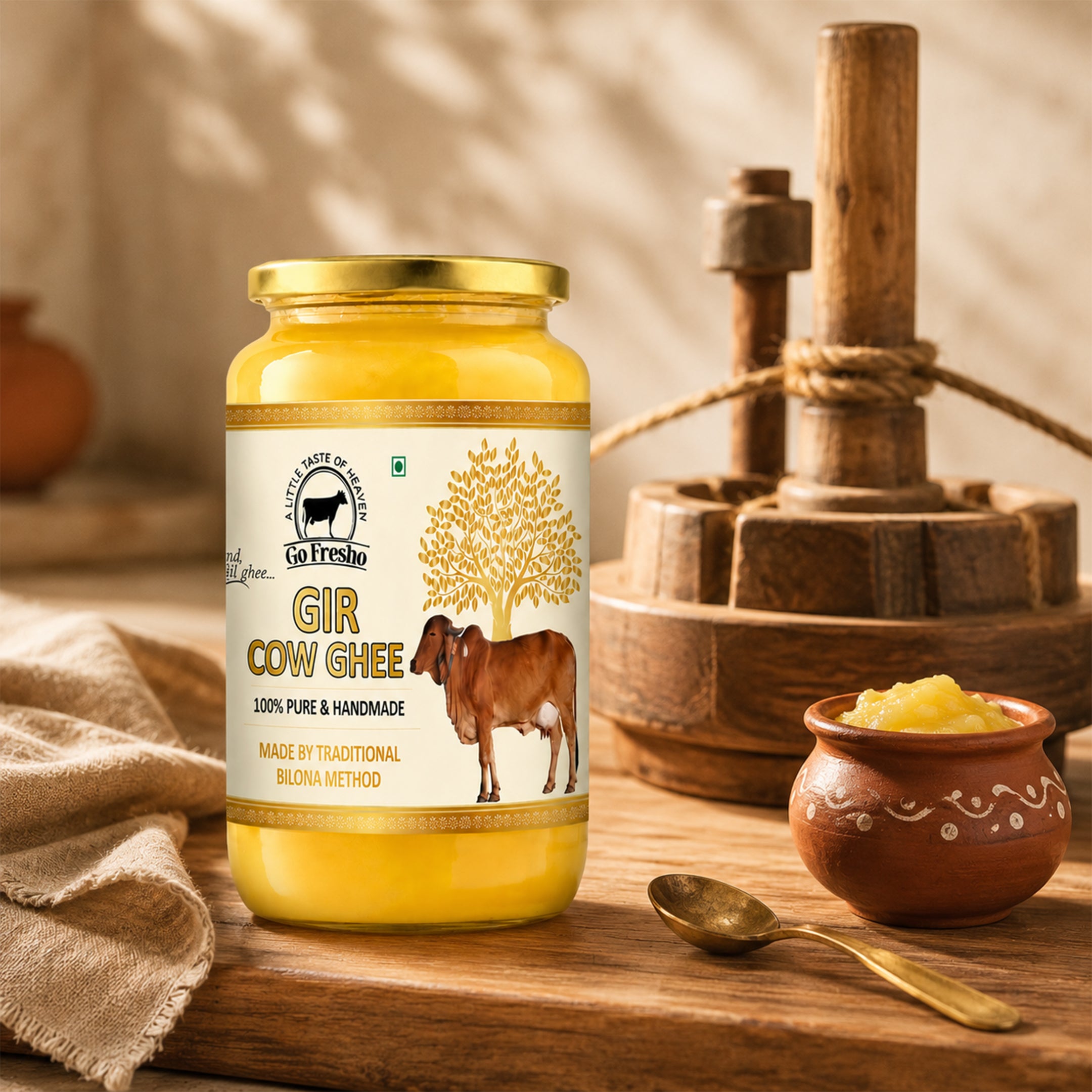 Go Fresho Gir Cow A2 Ghee