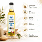 Go Fresho Wood Pressed White Sesame Oil | Pure Til Oil