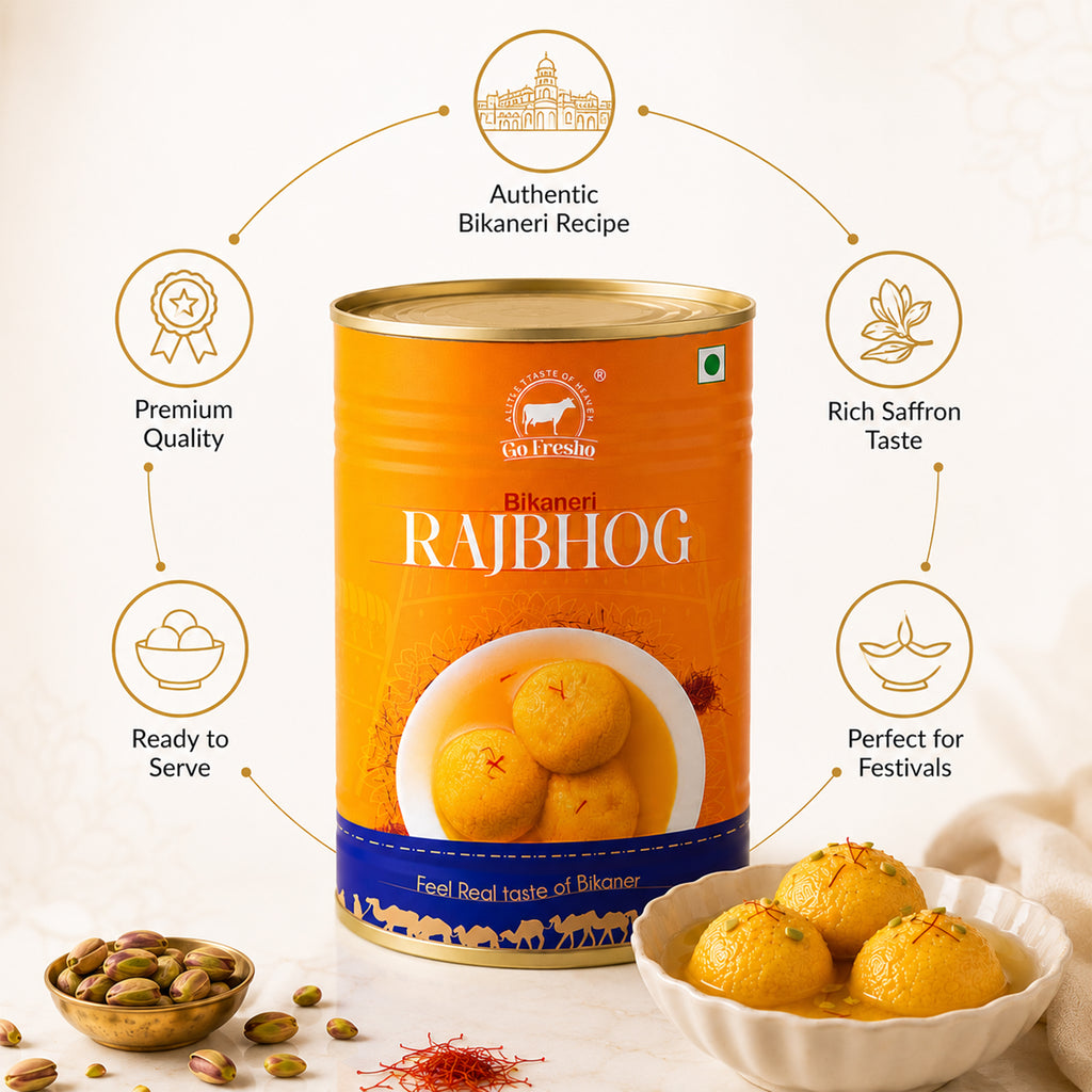 Go Fresho Premium Rajbhog – Royal Sweetness in Every Bite